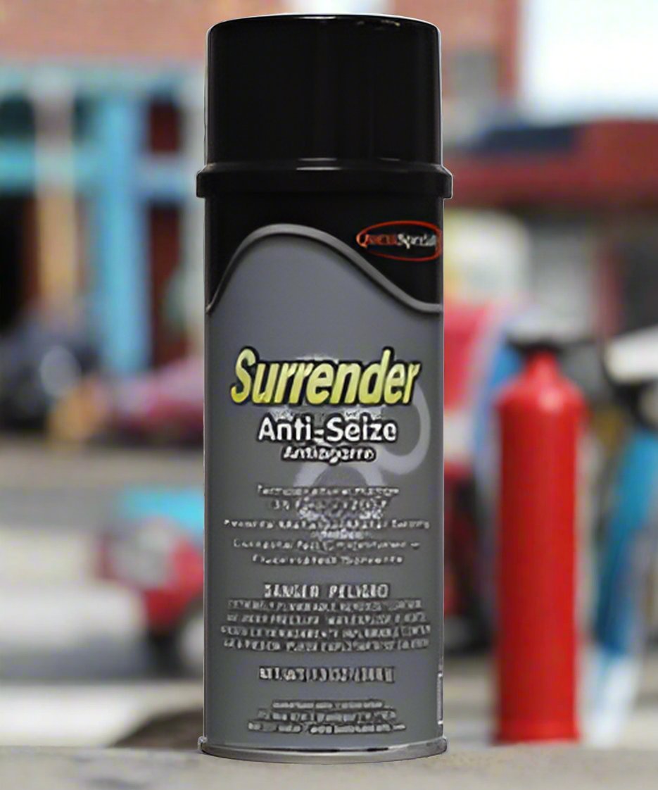 Questspecialty SURRENDER Anti-Seize, contains molybdenum disulfide, graphite, and aluminum in a thick grease base