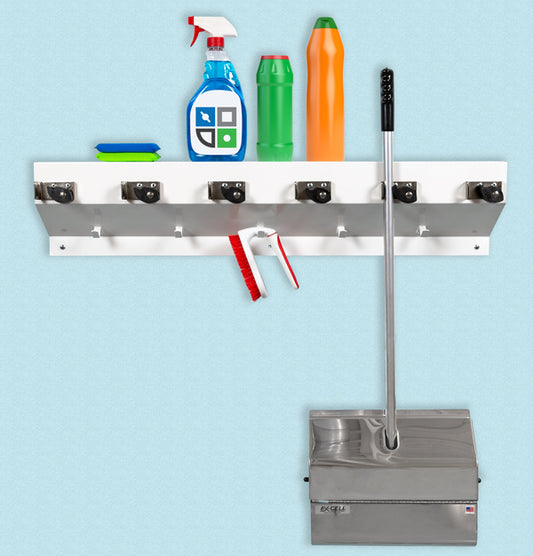 The Clincher Mop & Broom Holder