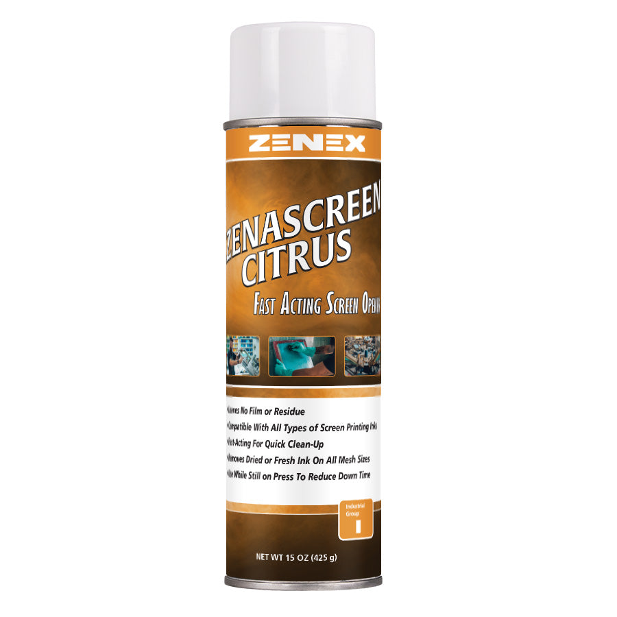 ZenaScreen Opener-Citrus – Industrial Grade Solvent Screen Opener