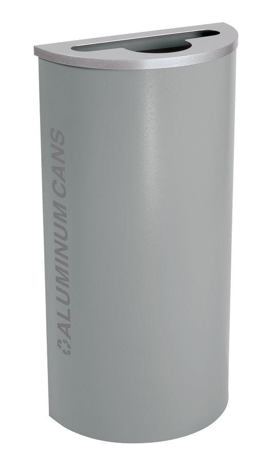 Black Tie Kaleidoscope 8-Gallon Half-Round Receptacle