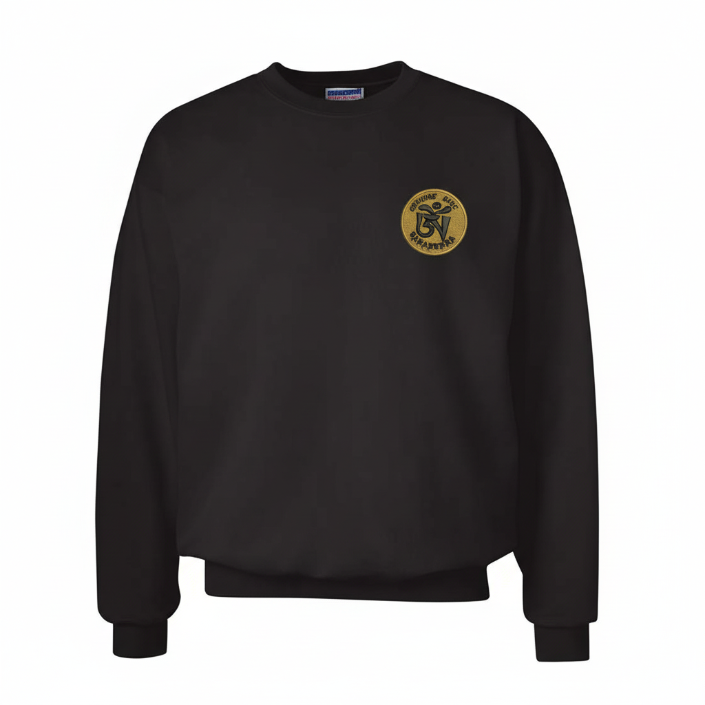 Black Sweatshirt - Tarantura Patch 60% Smaller