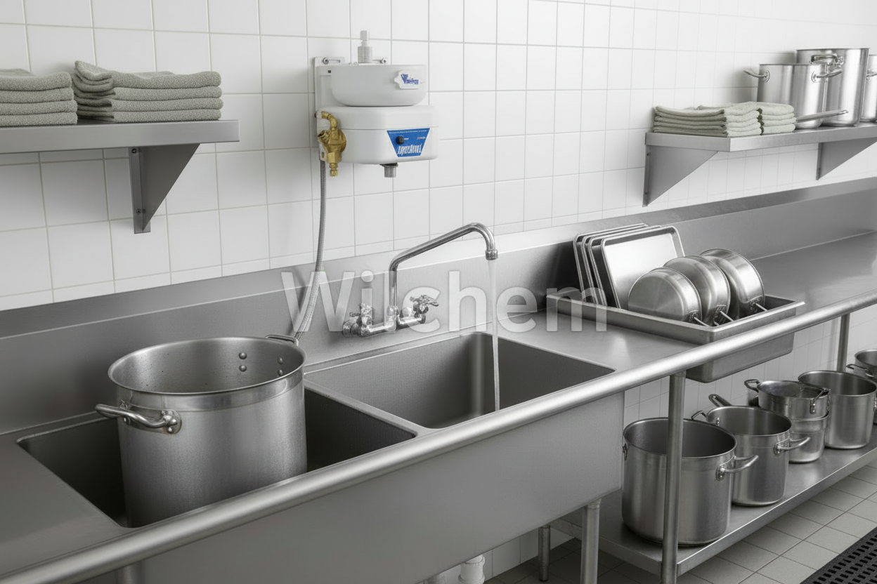 Commercial Kitchen with Wilchem Watermark