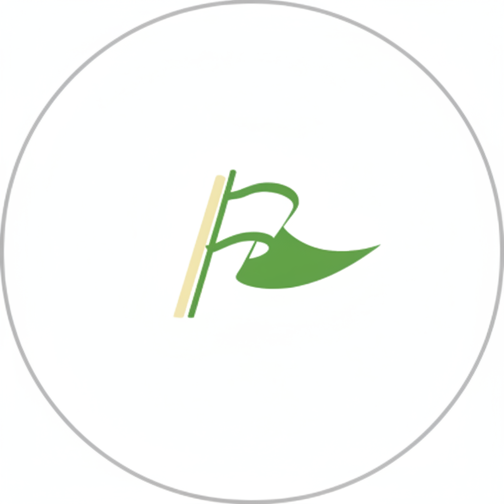 Flag Logo in Circle