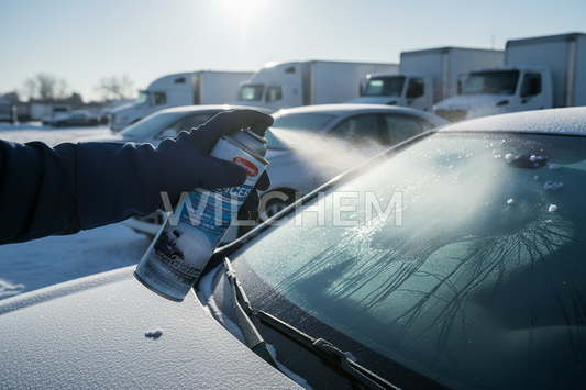Sprayway SW-758 De-Icer lifestyle scene with Wilchem watermark