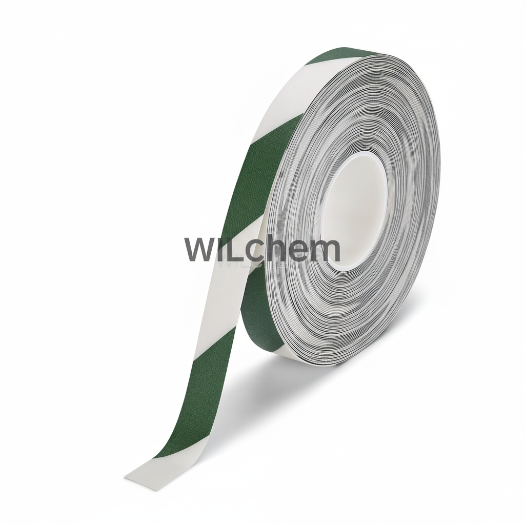 PermaRoute marking tape Green/White 2x98 with Wilchem watermark