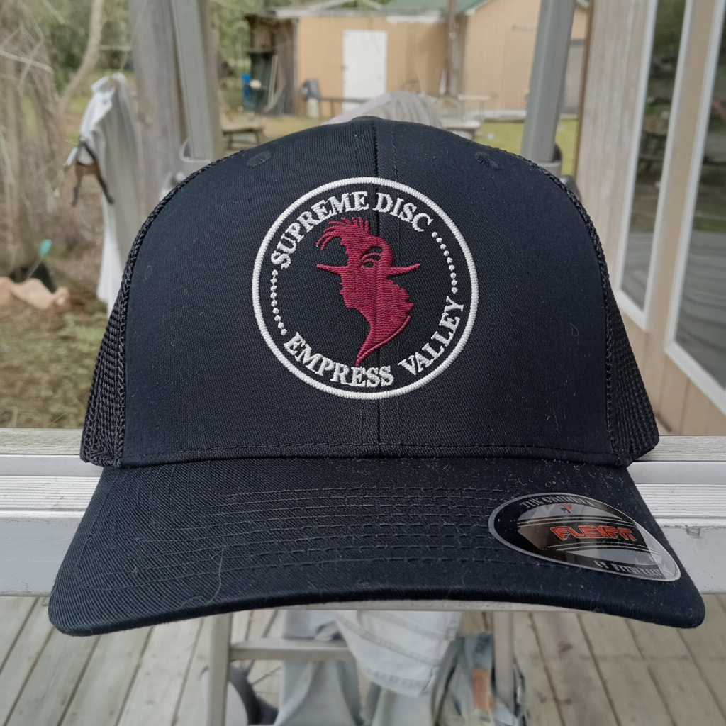 Hat - Burgundy Head / Silver Font / Hat Color BG