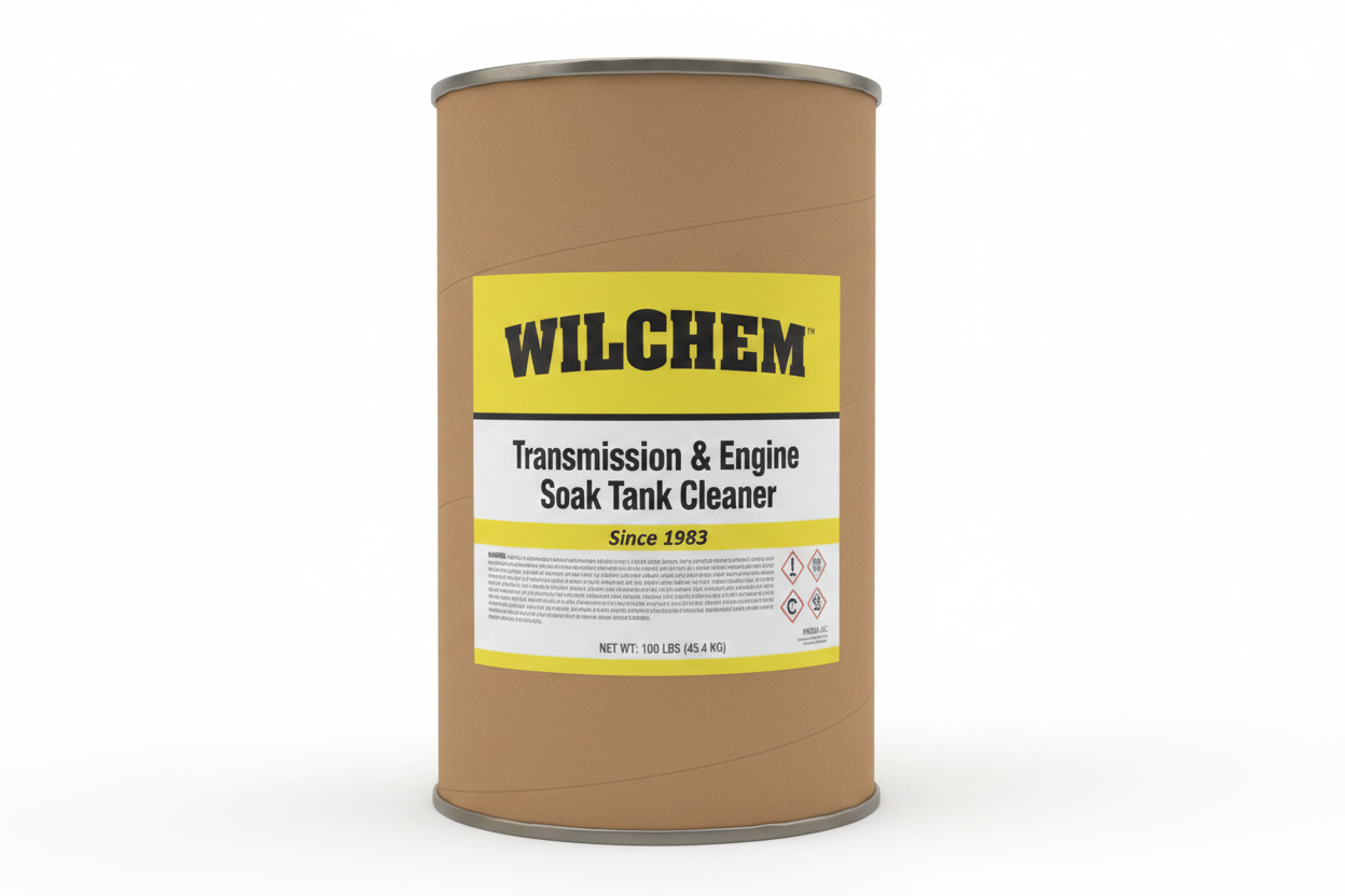 Transmission & Engine Soak Tank Cleaner - 50 & 100 lb Fiber Drums