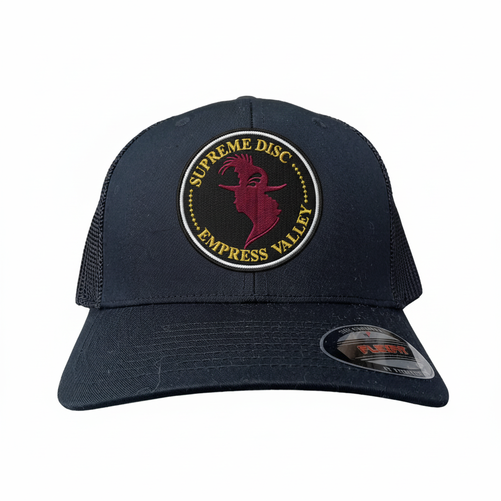 Hat - Burgundy Head / Yellow-Gold Font / Hat Color BG