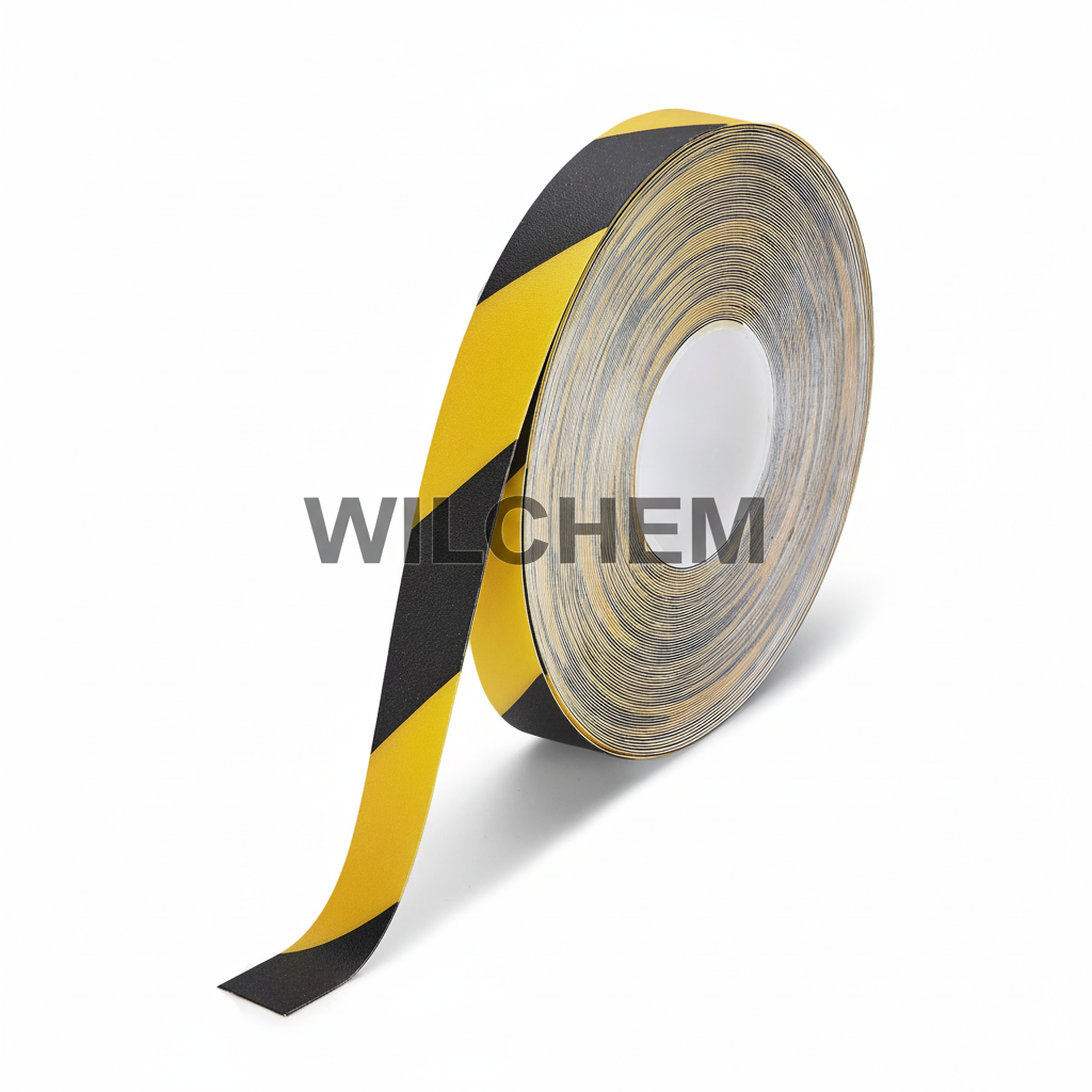 PermaRoute marking tape Black/Yellow 2x98 with Wilchem watermark