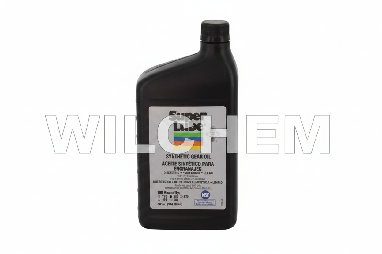 Super Lube Synthetic Gear Oil ISO 220 - White Background - Wilchem Watermarked 30%