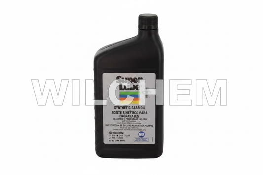 Super Lube Synthetic Gear Oil ISO 220 - White Background - Wilchem Watermarked 30%