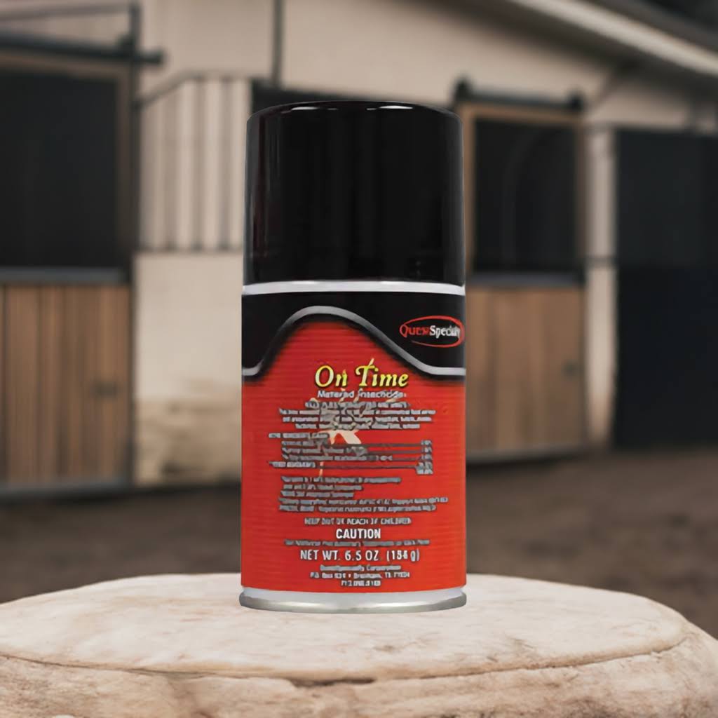 ON TIME EPA Metered Aerosol Registered  Contains Pyrethrins & MGK 264 USDA F1