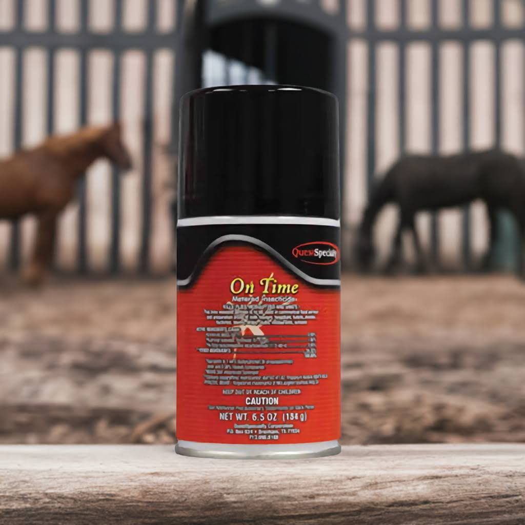 ON TIME EPA Metered Aerosol Registered  Contains Pyrethrins & MGK 264 USDA F1