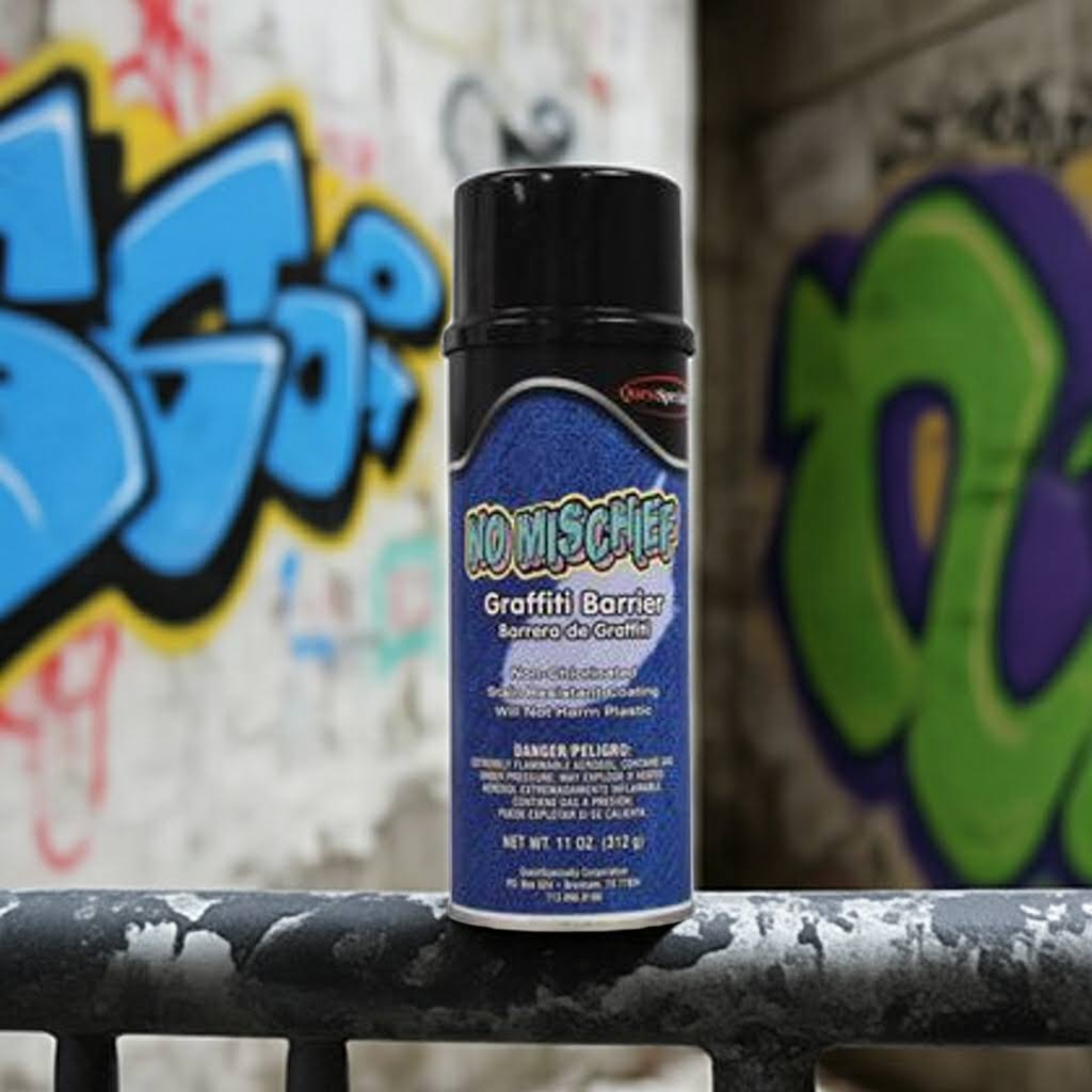 NO MISCHIEF Protective Wax Barrier Resists Graffiti Stains & Corrosion