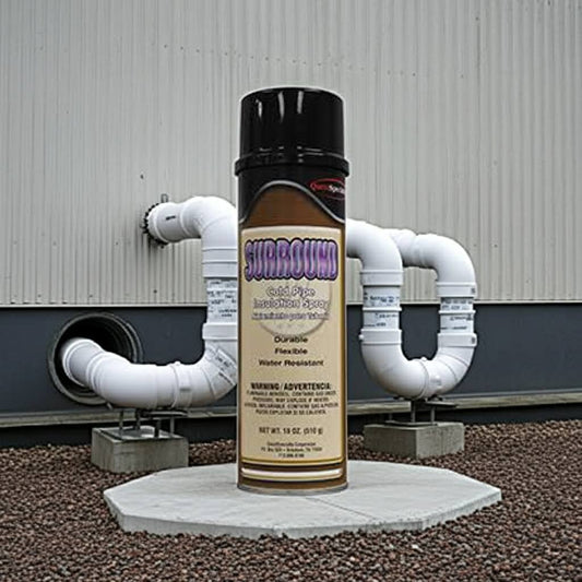 SURROUND Hard White Protective Waterproof Spary For Cold Pipe Insulation