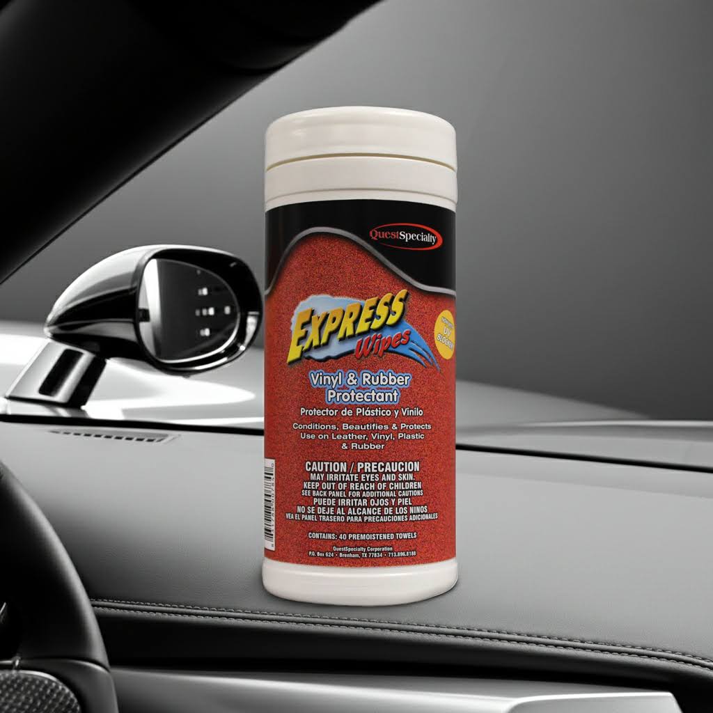 EXPRESS WIPES Vinyl & Rubber Protectant with UV Blocker