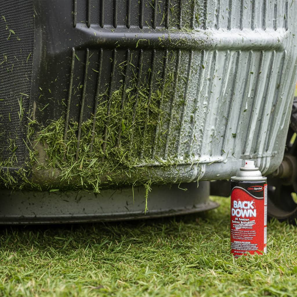 BACK DOWN Wax Barrier Repls Ice Snow Grass Clippings & Dirt From Metal Plastic & Painted Surfaces