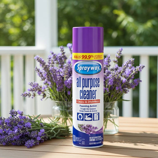 Glass Cleaner Foaming Aerosol Spray - Lavender 6 Pack