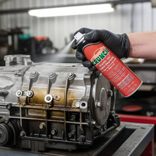 CRUNCH Gel-Based Engine Degreaser Contains Organic Solvents Including D-Limonene