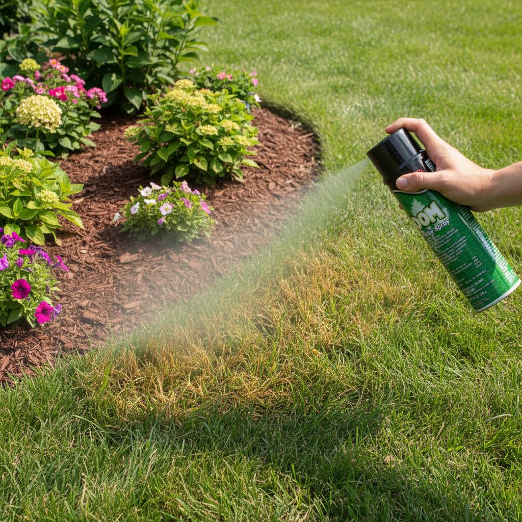 DOOM Weed Killer 2,4-D Bromacil Inverted Valve