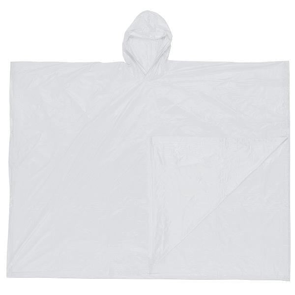 MCR Safety Schooner Poncho, 0.10 mm PVC, Clear