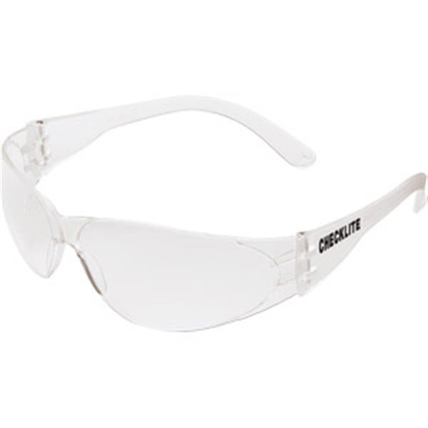 MCR Safety Checklite® Eyewear, Clear Frame & Lens - Case of 12