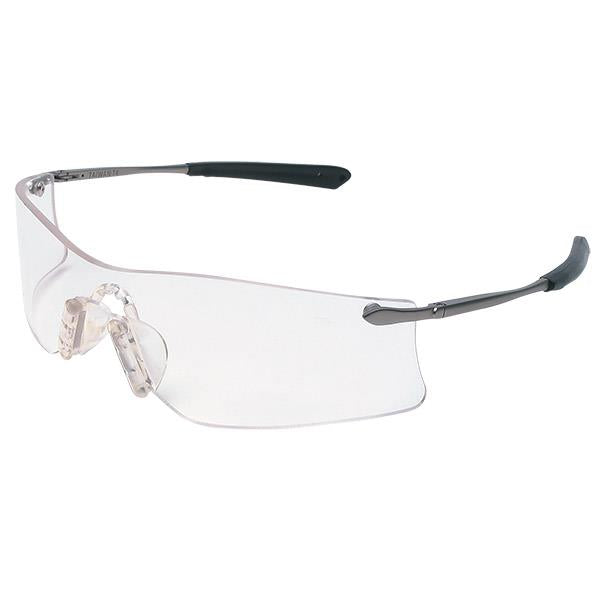 MCR Safety Rubicon® Eyewear, Platinum Temple, Clear Anti-Fog Lens - Case of 12