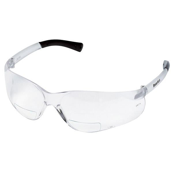 MCR Safety Bearkat® Magnifiers, Clear Frame & Lens, +2.5 Diopter - Case of 12