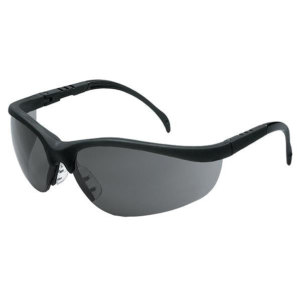 MCR Safety Klondike® Eyewear, Black Frame, Gray, Anti-Fog Lens - Case of 12