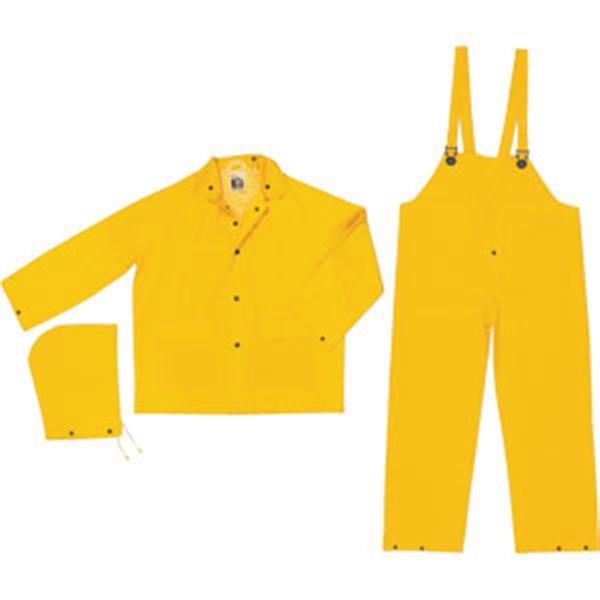 MCR Safety Classic 3-Piece Rain Suit, Medium, Yellow