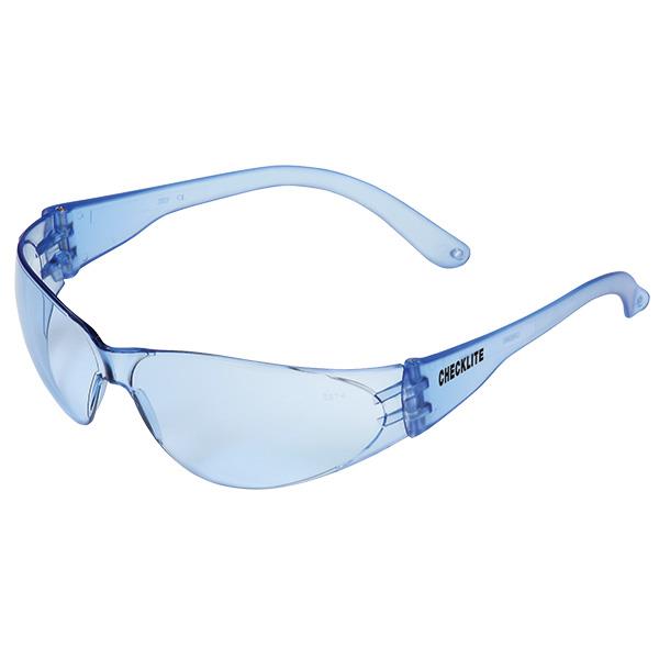 MCR Safety Checklite® CL1 Eyewear, Light Blue Frame & Lens - Case of 12