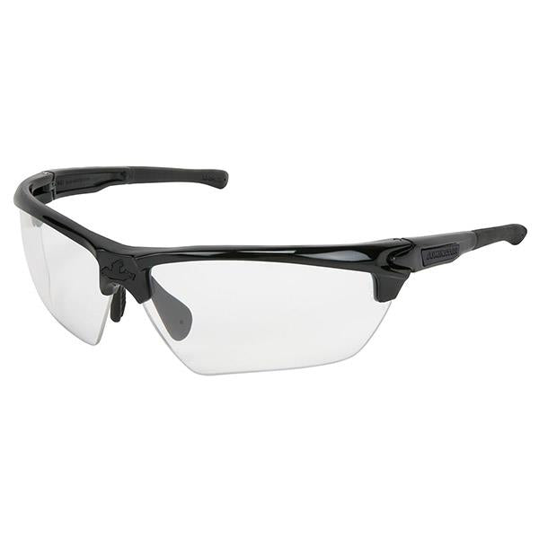 MCR Safety Dominator™ 3 Eyewear, Black Frame, Max6™ Clear Anti-Fog Lens - Case of 12