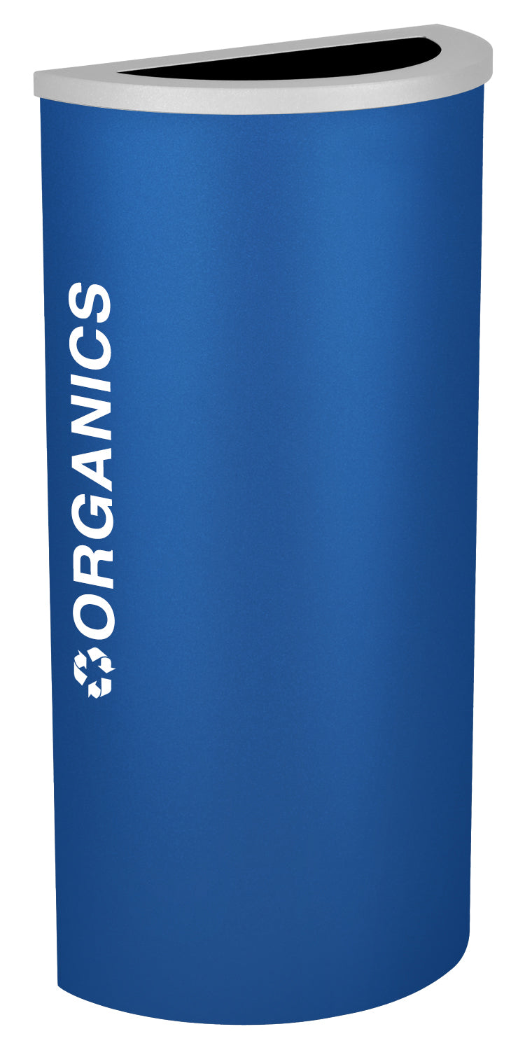 Classic Kaleidoscope 8-Gallon Half-Round Receptacle