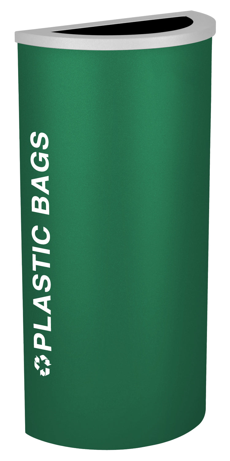 Classic Kaleidoscope 8-Gallon Half-Round Receptacle