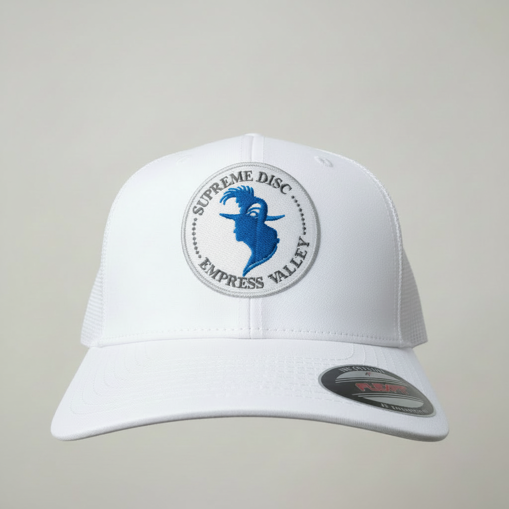 White Hat Blue Head Fixed