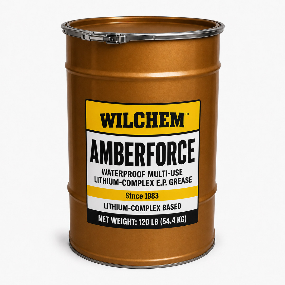Wilchem AMBERFORCE waterproof multi-use lithium-complex EP grease 120 lb keg