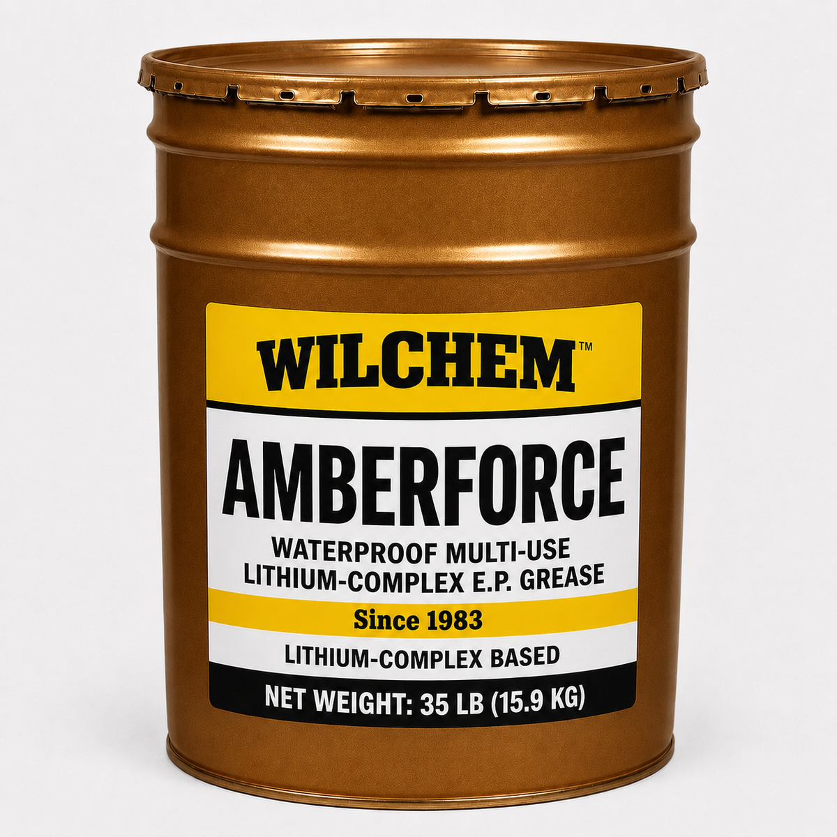 Wilchem AMBERFORCE waterproof multi-use lithium-complex EP grease 35 lb pail