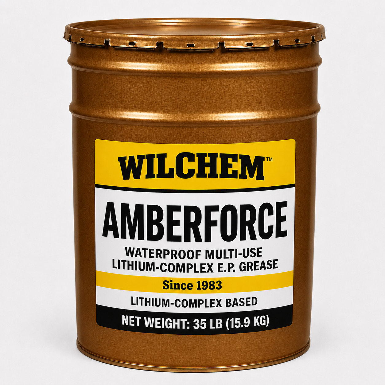 Wilchem AMBERFORCE waterproof multi-use lithium-complex EP grease 35 lb pail