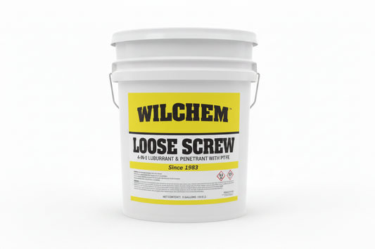 Wilchem Loose Screw 4-in-1 Lubricant & Penetrant with PTFE - 5 Gallon Pail