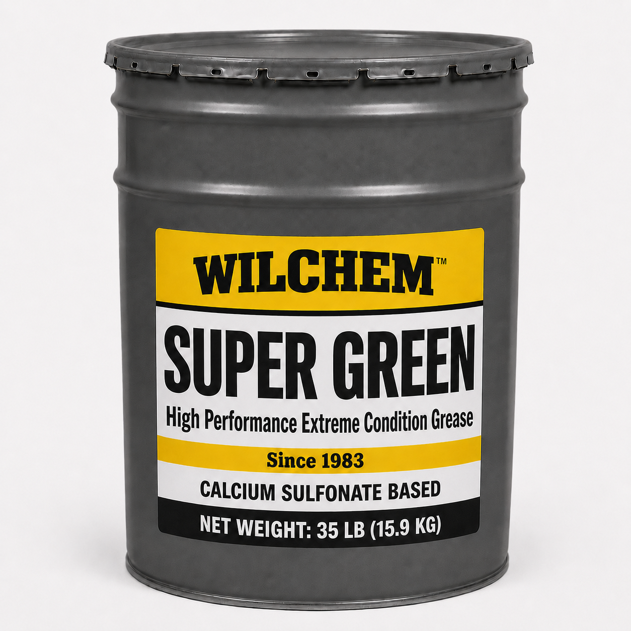 Wilchem Super Green high performance extreme condition grease 35 lb pail