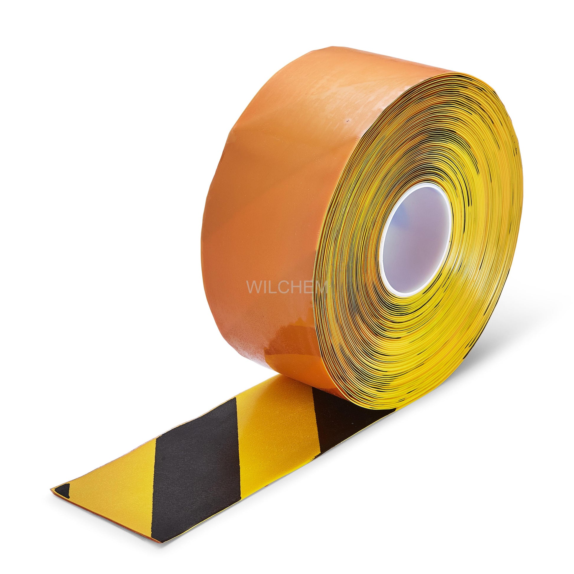 HESKINS PERMASTRIPE HAZARD TAPE. It is removable, and its extreme strength ensures that it will not snap or fracture, resulting in its unique ability to change the color of individual areas. 